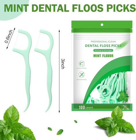 Maxcheck 2000 Count Floss Picks Bulk Natural Dental Floss Picks Toothpicks Sticks High Pull Tooth Flosser Picks Sustainable Floss Picks for Teeth (Black) in Saudi Arabia