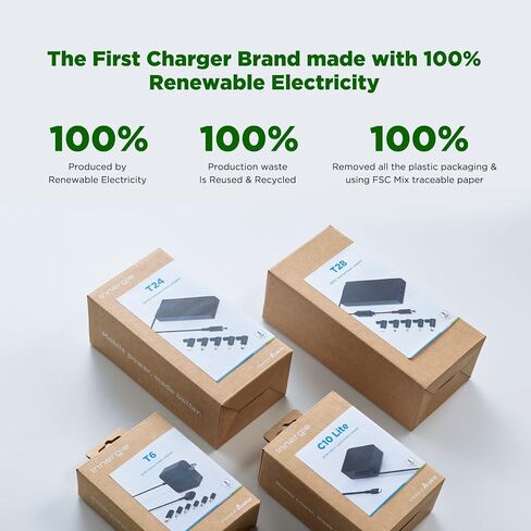Innergie C10 Lite 100W USB C Laptop Charger, Universal Type C Power Adapter for HP, Acer, ASUS, Dell, Lenovo, MSI, iPhone 17, MacBook and More, 8.2ft in Kuwait