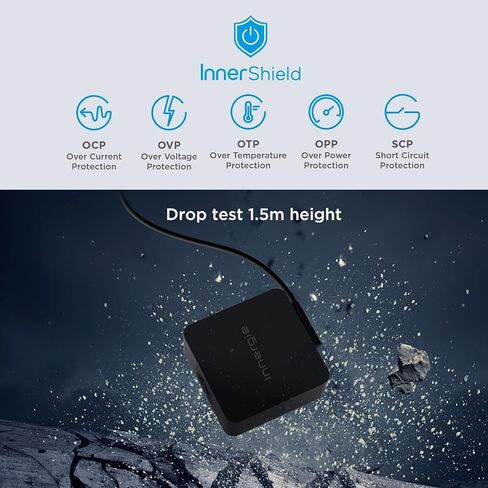 Innergie C10 Lite 100W USB C Laptop Charger, Universal Type C Power Adapter for HP, Acer, ASUS, Dell, Lenovo, MSI, iPhone 17, MacBook and More, 8.2ft in Kuwait