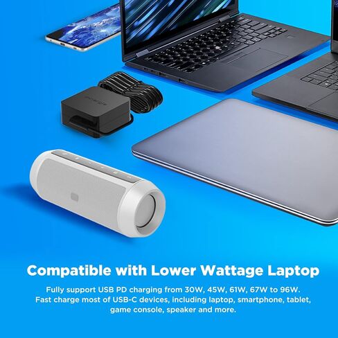 Innergie C10 Lite 100W USB C Laptop Charger, Universal Type C Power Adapter for HP, Acer, ASUS, Dell, Lenovo, MSI, iPhone 17, MacBook and More, 8.2ft in Kuwait