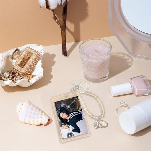 Acrylic Kpop Photocard Holder 3 Inch ID Badge Holder Transparent ID Card Holder Photo Card Protector for Office ID Card for Women in Saudi Arabia