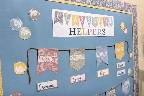 لفة لوحة الإعلانات الخاصة بـ Teacher Created Resources Cottage باللون الأزرق أفضل من الورق® (TCR77911) in Saudi Arabia