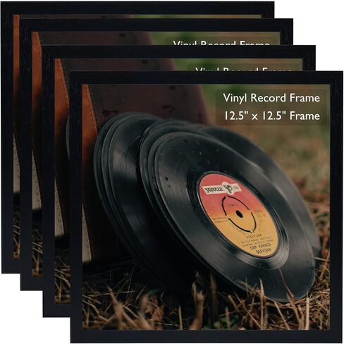 إطار تسجيل أبيض مقاس 12.5 × 12.5، إطار ألبوم PVC خفيف الوزن لعرض سجلات الفينيل، إطار سجل LP قوي للتعليق على الحائط، إطار أغطية مقاس 12 × 12 LP in Kuwait