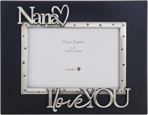 LASODY "Dad I Love You Expressions Sentiment Picture Frame, 4x6 inch, Black, Photo Gift for Papa, Grandpa, Family, Display on Tabletop, Desk in Saudi Arabia