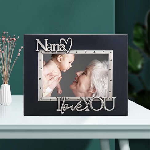 LASODY "Dad I Love You Expressions Sentiment Picture Frame, 4x6 inch, Black, Photo Gift for Papa, Grandpa, Family, Display on Tabletop, Desk in Saudi Arabia