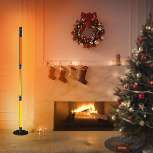 مصباح أرضي زاوية BRIMAX RGBWIC، مصباح أرضي LED قابل للفصل مع ضوء كشاف، مصباح زاوية ذكي مع 16 مليون لون ومزامنة موسيقى DIY، تطبيق وجهاز تحكم عن بعد لغرفة المعيشة وغرفة النوم وغرفة الدراسة وعيد الميلاد in Kuwait