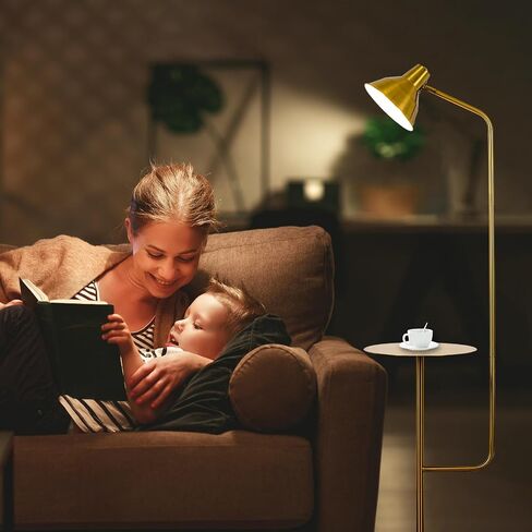 JL010 1-Light Nordic Floor lamp Living Room Sofa Coffee Table Bedroom Bedside Simple Creative ins Light Luxury Post-Modern Floor lamp (Brass) in Saudi Arabia