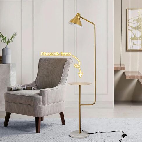 JL010 1-Light Nordic Floor lamp Living Room Sofa Coffee Table Bedroom Bedside Simple Creative ins Light Luxury Post-Modern Floor lamp (Brass) in Saudi Arabia