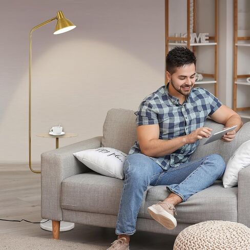 JL010 1-Light Nordic Floor lamp Living Room Sofa Coffee Table Bedroom Bedside Simple Creative ins Light Luxury Post-Modern Floor lamp (Brass) in Saudi Arabia