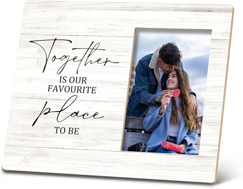 Better Together Gift Picture Photo Frame, Couple Gift Photo Frame 10x8 Inch Gift, Valentines Day for Couple Boyfriend Girlfriend, Love Photo Frame, I Love You Gift Picture Photo Frame in Saudi Arabia