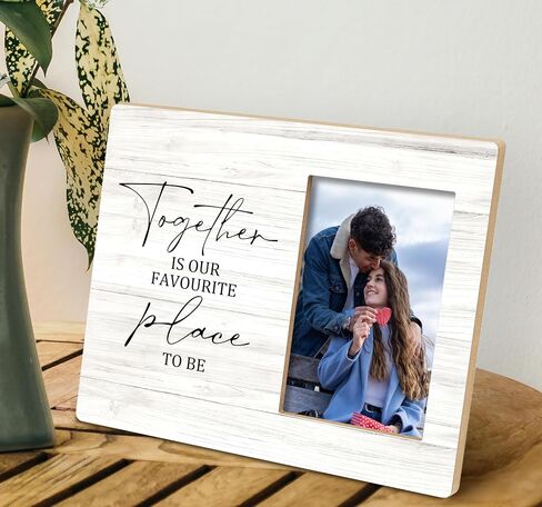 Better Together Gift Picture Photo Frame, Couple Gift Photo Frame 10x8 Inch Gift, Valentines Day for Couple Boyfriend Girlfriend, Love Photo Frame, I Love You Gift Picture Photo Frame in Saudi Arabia
