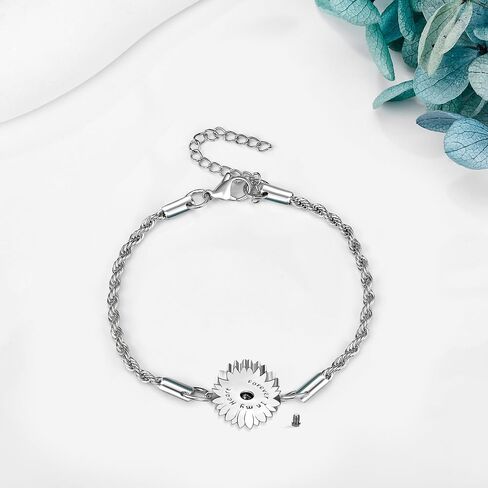 Urn Bracelet For Ashes 925 Sterling Silver Abalone Shell Cremation Keepsake Pendant Locket Bracelet For Women Men in Saudi Arabia
