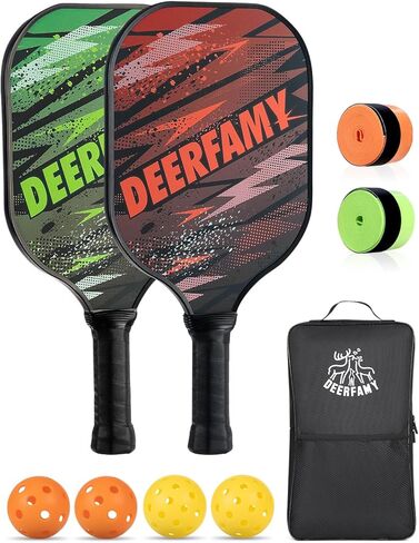 مجموعة مجاديف كرة البيسبول من DEERFAMY مكونة من قطعتين، ألياف الكربون الجرافيت والبولي بروبيلين على شكل قرص العسل، مضارب كرة البيسبول الاحترافية المعتمدة من الولايات المتحدة الأمريكية مع قبضة وسادة، خفيفة الوزن للمبتدئين والمحترفين in Kuwait