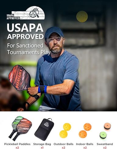 مجموعة مجاديف كرة البيسبول من DEERFAMY مكونة من قطعتين، ألياف الكربون الجرافيت والبولي بروبيلين على شكل قرص العسل، مضارب كرة البيسبول الاحترافية المعتمدة من الولايات المتحدة الأمريكية مع قبضة وسادة، خفيفة الوزن للمبتدئين والمحترفين in Kuwait