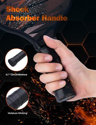 مجموعة مجاديف كرة البيسبول من DEERFAMY مكونة من قطعتين، ألياف الكربون الجرافيت والبولي بروبيلين على شكل قرص العسل، مضارب كرة البيسبول الاحترافية المعتمدة من الولايات المتحدة الأمريكية مع قبضة وسادة، خفيفة الوزن للمبتدئين والمحترفين in Kuwait