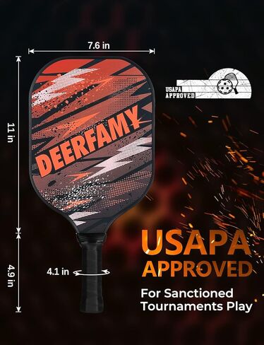 مجموعة مجاديف كرة البيسبول من DEERFAMY مكونة من قطعتين، ألياف الكربون الجرافيت والبولي بروبيلين على شكل قرص العسل، مضارب كرة البيسبول الاحترافية المعتمدة من الولايات المتحدة الأمريكية مع قبضة وسادة، خفيفة الوزن للمبتدئين والمحترفين in Kuwait