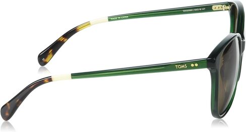 TOMS Women's Sandela Round Sunglasses, Sea Moss, 55-17-147 in Saudi Arabia