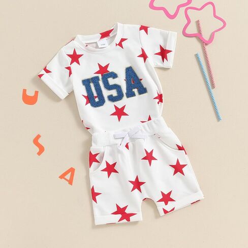 Toddler Baby Boy Baseball Outfit Short Sleeve Crewneck Letter Print Shirt Tops Baseball Shorts Summer Clothes in Saudi Arabia
