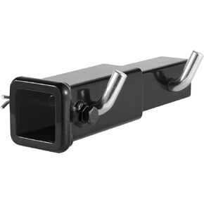 VEVOR Trailer Hitch Extender, 1-1/4" to 2" Receiver Hitch Adapter, Trailer Hitch Extension Tube Extender, 6" Extension Length, 4000 lbs Towing Capacity, Hitch Pins, Clips, Bolt and Nut Included, Black