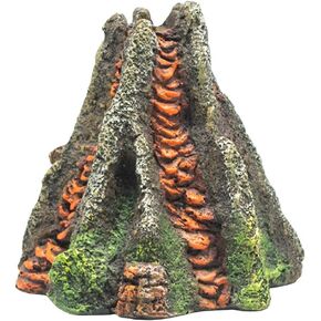 balacoo Volcano Aquarium Volcano Ornament Air Stone Fish Tank Decoration Aquarium Air Bubbling Volcanic Stone for Fish Tank