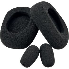 B450xt Earpads Replacement Ear Pads Cushions Muffs Headphone Repair Parts with Mic Compatible with BlueParrott B450-XT B450XT Noise Cancelling Headset-Foam