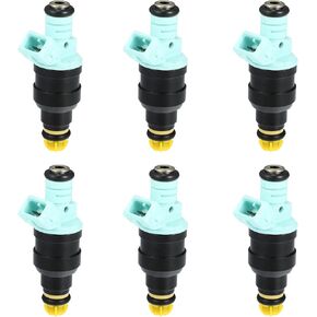 X AUTOHAUX 6pcs 0280150415 13641730060 Fuel Injector Replacement for BMW 525i 525iT 325is 323is 323i 2.5L M3 3.0L E36 E34