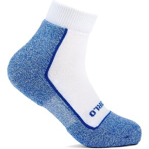 Thorlos® Pickleball Light Cushion Ankle Socks for Men and Women – WICK® COOL Fiber - Cushioned Royal Blue MD (US Men's Shoe 8.5-10, Women's Shoe 9.5-11.5) One Size in Saudi Arabia