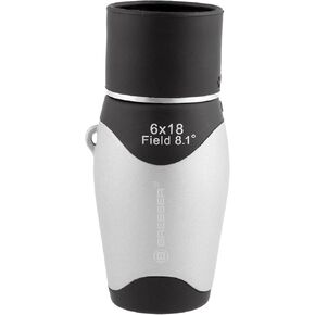 Bresser 6x18 Lightweight Pocket Monocular 3 inches in Length Fully Coated Optics for Sports Camping Bird Watching Hunting Outdoor Activities