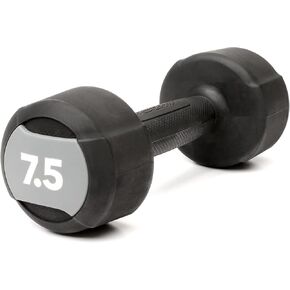 LIFE FITNESS STUDIO INDIVIDUAL BLACK URETHANE 7.5LB DUMBBELL