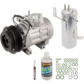 AC Compressor & A/C Kit For Ford Explorer Mercury Mountaineer V6 2006 2007 2008 2009 2010 w/Rear AC - BuyAutoParts 60-81136RK New