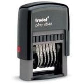 6 Band Numbering Stamp, Trodat Printy 4846, Black Ink