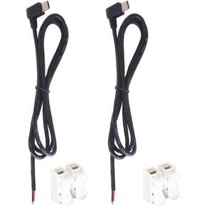 2PCS USB Type C Pigtail 2 Wire Left Right Direction,0.3M/1Ft 22AWG 5V 3A USB C to 2 Pin Bare Wire Open End Wire Power Pigtail DIY Cable with Quick Wire Cable Connector in Saudi Arabia