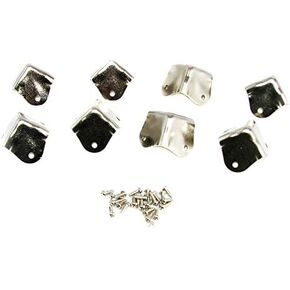 8pcs. Square Nickel-plated Heavy-duty Box Corners