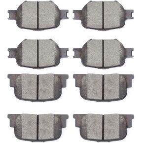 Ceramic Brake Pads Kits,SCITOO 8pcs Brakes Pads Set fit for 2005-2010 for Scion tC