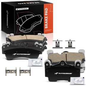 A-Premium Front and Rear Ceramic Disc Brake Pads Set Compatible with Audi Q7 2007-2015 & Porsche Cayenne 2003-2006 2008-2010 & Volkswagen Touareg 2004-2008/2010, 8 Pcs