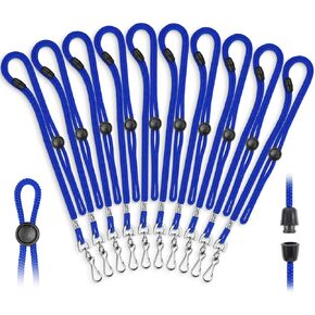 MIFFLIN-USA Adjustable Safety Lanyards for ID Badge Holder & Face Mask (Black, 36 Inch, 800 Bulk Pack)