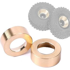 Brass Wheel Weights 2Pcs Wheel Hubs Counterweight for 1/24 RC Crawler Axial SCX24 Upgrade Parts