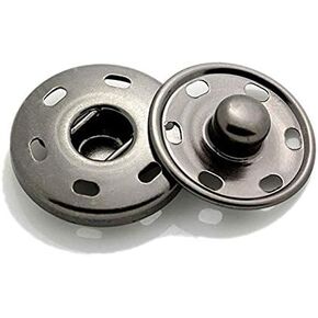 RuiLing 20Sets 25mm Copper Sew on Snaps Buttons Press Button Fasteners Gun Color for Clothing, Hat, Bag, Jackets, Jeans, Shirts, Windbreakers