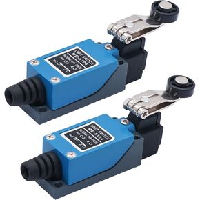 TWTADE / 2Pcs ME-8104 Revolving Plastic Adjustable Roller Level Arm Momentary Limit Switch