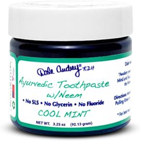 Ayurvedic Mineralizing Tooth Paste for Sensitive Teeth | Organic Cinnamon Flavor Teeth Whitening and Fresh Breath | Natural Toothpaste for Gums and Bad Breath (3.25 Oz)
