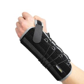 BraceUP Quick Wrap Wrist Brace for Carpal Tunnel, Tendonitis, and Arthritis – Hand and Wrist Support Splint (Right Hand)