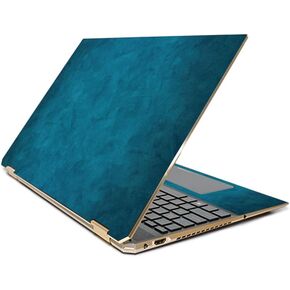 MightySkins Skin Compatible with HP Spectre x360 15.6" Gem-Cut (2019) - Blue Strokes | Protective, Durable, and Unique Vinyl Decal wrap Cover | Easy to Apply| Made in The USA