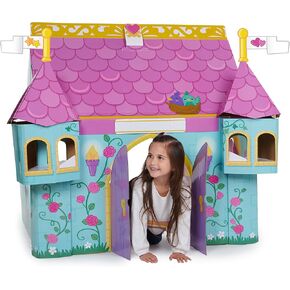 Pop2Play Fairytale Castle – Role Play Toy Helps Develop Kids Imagination – Made from Strongfold Cardboard