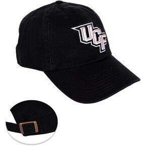 Desert Cactus University of Central Florida Baseball Hat Knights UCF Brimmed Embroirderd Hats Cap Adjustable Cloth Strap Adult (Style D) Black