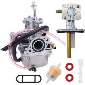 YFM80 Carburetor Replacement for Yamaha Raptor 50 YFM50 YFM50R 2004-2008 ATV Champ 100 YFM 100 ATV Quad Carb Badger 80 ATV w/Switch Valve Oil filter