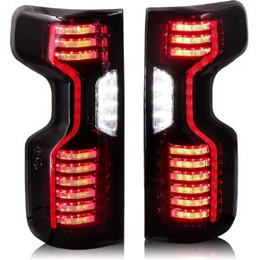 2 PCS Tail Lights for 2019 2020 2021 2022 2023 Chevy Silverado Tail Lights 1500 & 2020 2021 2022 2023 Chevy Silverado 2500 HD 3500 HD, Halogen Led Turn Signal Lights Running Lights Brake Lights