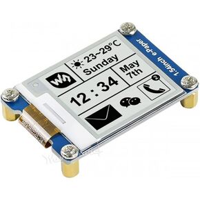 Waveshare 1.54 Inch E-Ink Display HAT Epaper Display 200x200 Black White Color E-Paper Screen for Raspberry Pi 4B+ 4B 3B+ 3B 2B+ Zero Jetson Nano Ardui SPI Interface