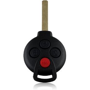 Replacement for 2012 2013 2014 2015 Mercedes Smart Fortwo Key Fob Remote Control KR55WK45144 4 Buttons 315MHz
