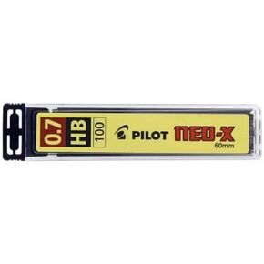 Pilot Neo-X 0.7mm HB 60mm Mechanical Pencil Lead Refills, Black Lead, 100/Pack