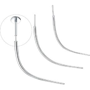 Oveta منحني ثقب تفتق 20G 18G 16G دفع في تفتق G23 التيتانيوم إدراج دبوس لأداة المجوهرات بدون خيوط in Kuwait